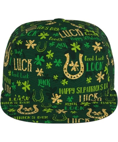 St. Patrick's Day Baseball Cap, Flat Brim Trucker Hat, Buckle Adjustable St. Patrick's Day11 $10.19 Baseball Caps