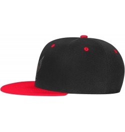 Flying Skulls Baseball Cap for Men Women Snapback Hat Adjustable Flat Bill Hats Red $14.09 Baseball Caps