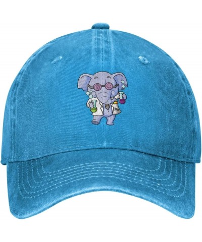 Scientists Elephants Baseball Cap for Men Women Hats Adjustable Vintage Cowboy Hat Blue $9.99 Cowboy Hats