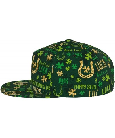 St. Patrick's Day Baseball Cap, Flat Brim Trucker Hat, Buckle Adjustable St. Patrick's Day11 $10.19 Baseball Caps