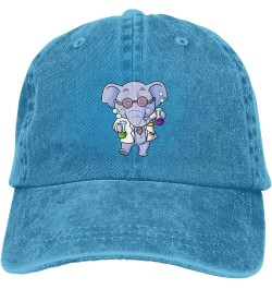 Scientists Elephants Baseball Cap for Men Women Hats Adjustable Vintage Cowboy Hat Blue $9.99 Cowboy Hats