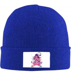 Oshi Anime No Ko Knit Hat Cap Knitted Cuffed Cap for Super Warmth in Winter Black Blue $10.94 Skullies & Beanies