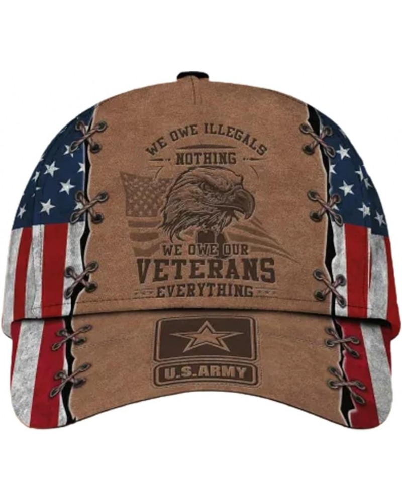 Gift for Dad Father's Day 82nd Airborne Veteran Cap, Gift for Men and Women, We Owe Illegals Nothing We Owe Our Veterans Ever...