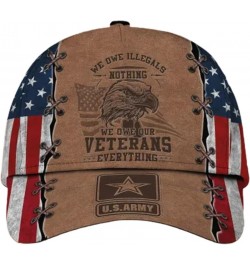 Gift for Dad Father's Day 82nd Airborne Veteran Cap, Gift for Men and Women, We Owe Illegals Nothing We Owe Our Veterans Ever...