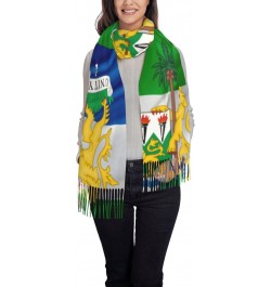 Coat of arms of Sierra Leone Scarf for Women Winter Warm Travel Silk Scarves $19.66 Scarves