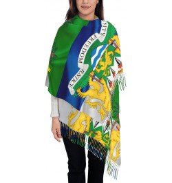 Coat of arms of Sierra Leone Scarf for Women Winter Warm Travel Silk Scarves $19.66 Scarves