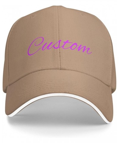 Personalized Baseball Cap Customized Baseball Caps with Text Logo Design Your Own Personalized Hat Custom Baseball Cap Natura...