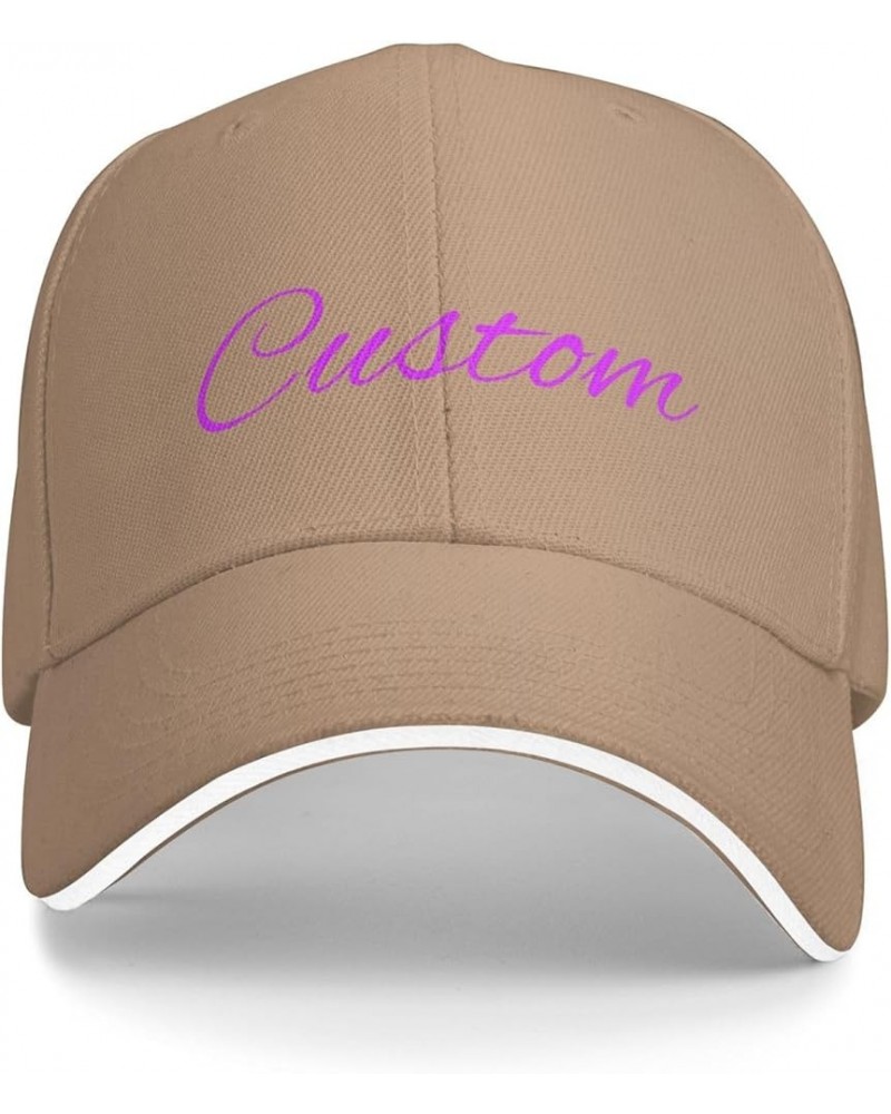 Personalized Baseball Cap Customized Baseball Caps with Text Logo Design Your Own Personalized Hat Custom Baseball Cap Natura...