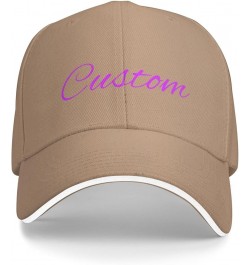 Personalized Baseball Cap Customized Baseball Caps with Text Logo Design Your Own Personalized Hat Custom Baseball Cap Natura...