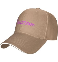 Personalized Baseball Cap Customized Baseball Caps with Text Logo Design Your Own Personalized Hat Custom Baseball Cap Natura...