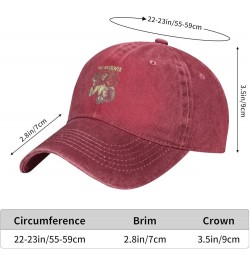 Pig Music Destroyer Hat Unisex Retro Sports Denim Cap Fashion Adjustable Classic Outdoor Baseball Cap Black Red $11.82 Baseba...