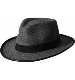 Mens Fedora Women Fashion Jazz Hat Autumn and Winter Coffee Woolen Blend Cap Outdoor Casual Dancing Hat Dark Grey $18.61 Fedoras