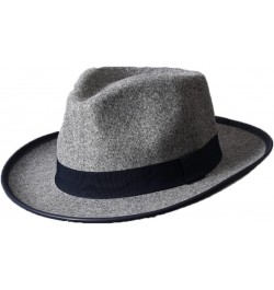 Mens Fedora Women Fashion Jazz Hat Autumn and Winter Coffee Woolen Blend Cap Outdoor Casual Dancing Hat Dark Grey $18.61 Fedoras