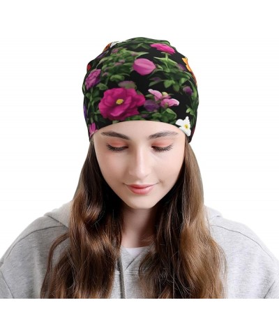 Tie Dye Hippies Print Knitted Hat Beanie Hat Fashion Beanies Chemo Caps Knitted Cap Casual Skull Cap for Womens Men Thug Life...