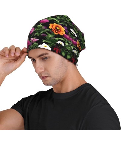 Tie Dye Hippies Print Knitted Hat Beanie Hat Fashion Beanies Chemo Caps Knitted Cap Casual Skull Cap for Womens Men Thug Life...