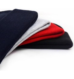 Men's Casual Winter Knit Hat Embroidered Beanie for Sport Letter H Embroidery Unisex Beanies Hats Red Acrylic $14.74 Skullies...