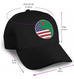 Yin Yang Flag Combination of America and Benin Baseball Cap Women Men Hat Outdoor Leisure Sun Hat Adjustable Truck Driver Bas...