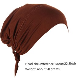 Womens Baggy Slouchy Beanie Printed Hair Scarf Turban Head Wrap Turban Beanies Headwrap Hats for Cancer Black $10.02 Skullies...