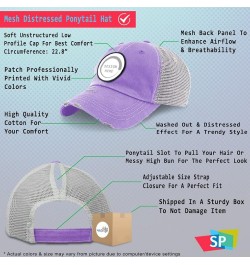 Womens High Ponytail Cap Soup for The Revolution Vintage Look Food & Beverage Lavender Circle Patch $15.59 Baseball Caps