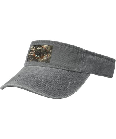 Smoke Navajo Flag Sun Visor Hats for Women Men Sun Hat Vintage Golf Hat Adjustable Baseball Cap Gray $13.12 Visors