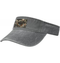 Smoke Navajo Flag Sun Visor Hats for Women Men Sun Hat Vintage Golf Hat Adjustable Baseball Cap Gray $13.12 Visors