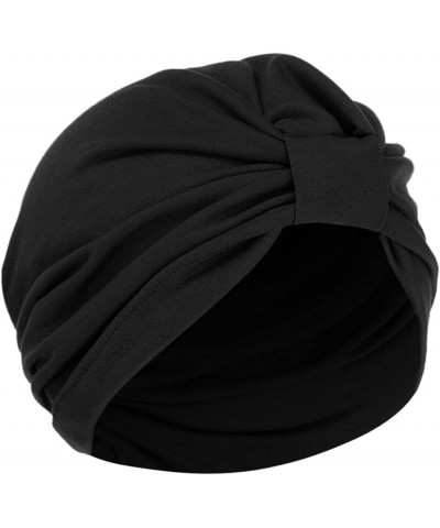 Chemo Cap,Turban Headwear,Multi Function Headwrap and Chemo Hats for Hairloss Gifts Christmas Black $6.72 Skullies & Beanies