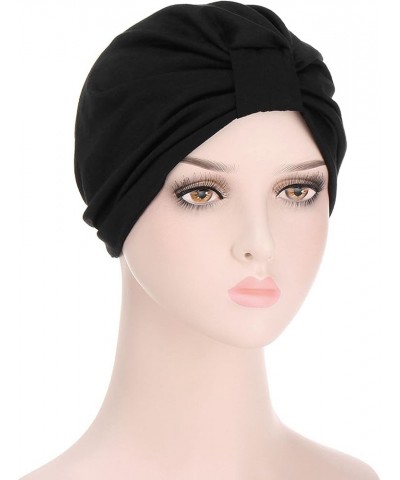 Chemo Cap,Turban Headwear,Multi Function Headwrap and Chemo Hats for Hairloss Gifts Christmas Black $6.72 Skullies & Beanies