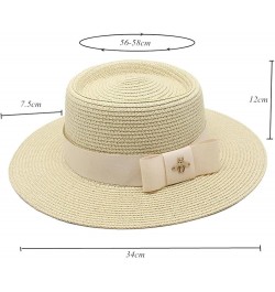 Women Fashion Top Hat Sunshade Sunscreen Big Edge Panama Hat Gentleman Hat Straw Cap En8 $16.42 Sun Hats