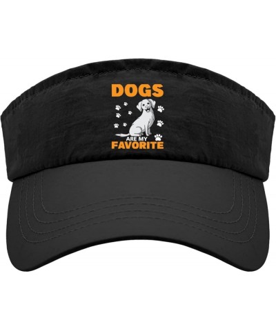 Sun Visor Dogs are My Favorite Caps, Visor Hat for Adult Visors Cool Visor Allblack $13.33 Visors