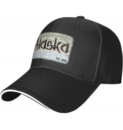 Alaska EST 1959 Baseball Caps Black Trucker Hat Men Hat for Women Adjustabl Ball Hat Dad Hat Cowboy Hat Black $10.26 Baseball...