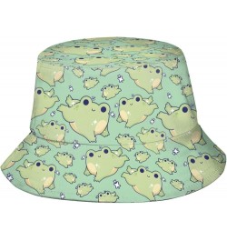 Frog Bucket Hat Fisherman Cap Animal Bucket Hat Sun Beach Cap Men Women Travel Caps Frog01333 $10.32 Bucket Hats