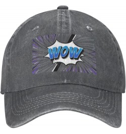 Wow Dad Hat Vintage Baseball Cap for Men Women Hats Gifts Trucker Caps Deep Heather $9.56 Baseball Caps