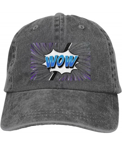 Wow Dad Hat Vintage Baseball Cap for Men Women Hats Gifts Trucker Caps Deep Heather $9.56 Baseball Caps