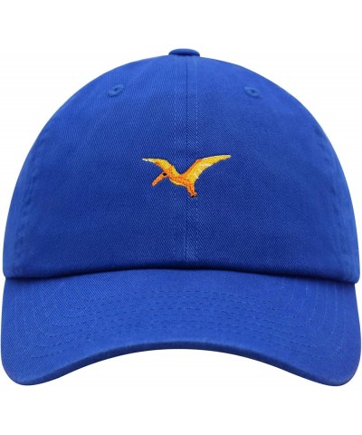 Pterodactyl Premium Dad Hat Embroidered Baseball Cap Dinosaur Blue $14.49 Baseball Caps