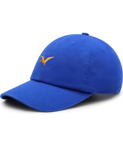 Pterodactyl Premium Dad Hat Embroidered Baseball Cap Dinosaur Blue $14.49 Baseball Caps