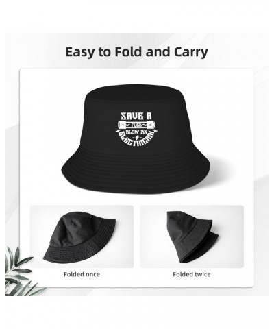 Save Fuse Blow an Electrician Bucket Hat for Men Travel Sun Hat Balck Packable Fishing Hat Outdoor Fisherman Cap for Women Bl...