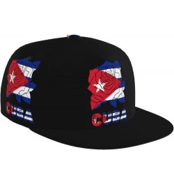 Cuba Cuban Snapback Hat for Men Women Flat Bill Hat Hip Hop Hat Fashion Baseball Cap Adjustable Flower Rose Cuba Cuban Flag $...