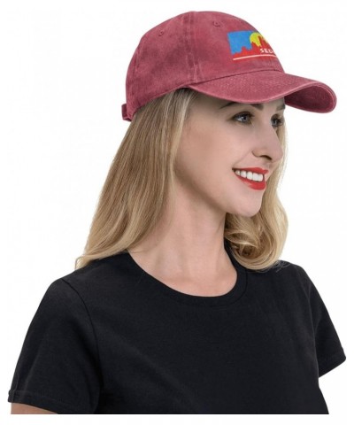 Flag of Sedona, Arizona Baseball Cap for Men Women Hats Adjustable Denim Hat Dad Hat Red $12.05 Baseball Caps