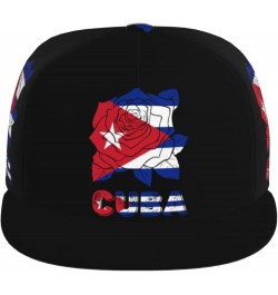 Cuba Cuban Snapback Hat for Men Women Flat Bill Hat Hip Hop Hat Fashion Baseball Cap Adjustable Flower Rose Cuba Cuban Flag $...