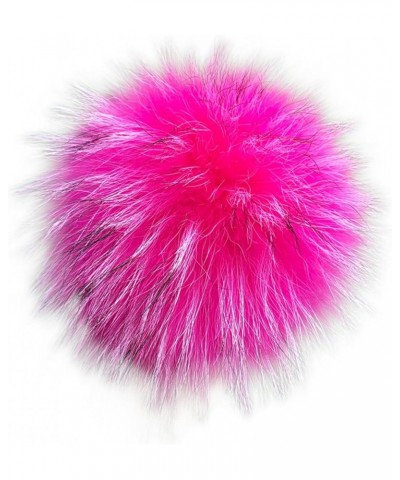 5.91 inch Artificial Fur Pompom, Faux Raccoon Fur Pompoms with Button for Beanies DIY Fur Accessories 17 $11.26 Skullies & Be...