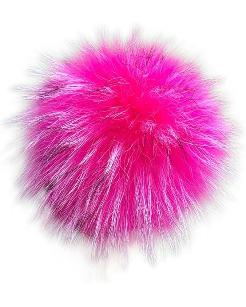 5.91 inch Artificial Fur Pompom, Faux Raccoon Fur Pompoms with Button for Beanies DIY Fur Accessories 17 $11.26 Skullies & Be...