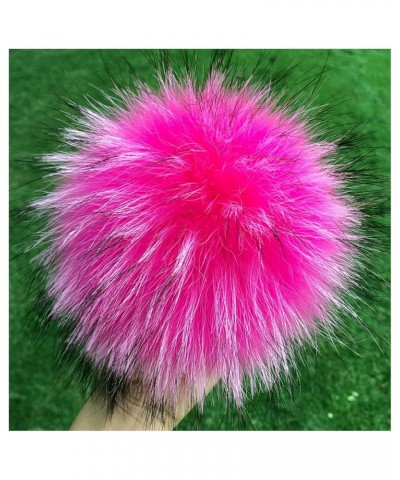 5.91 inch Artificial Fur Pompom, Faux Raccoon Fur Pompoms with Button for Beanies DIY Fur Accessories 17 $11.26 Skullies & Be...