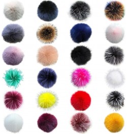 5.91 inch Artificial Fur Pompom, Faux Raccoon Fur Pompoms with Button for Beanies DIY Fur Accessories 17 $11.26 Skullies & Be...