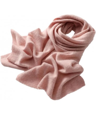 Women's Cashmere Knitted Scarf Autumn Soft Solid Scarf Winter Warm Men's Scarf Pnnrk $45.51 Scarves