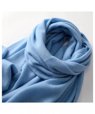 Women's Cashmere Knitted Scarf Autumn Soft Solid Scarf Winter Warm Men's Scarf Pnnrk $45.51 Scarves