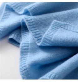 Women's Cashmere Knitted Scarf Autumn Soft Solid Scarf Winter Warm Men's Scarf Pnnrk $45.51 Scarves