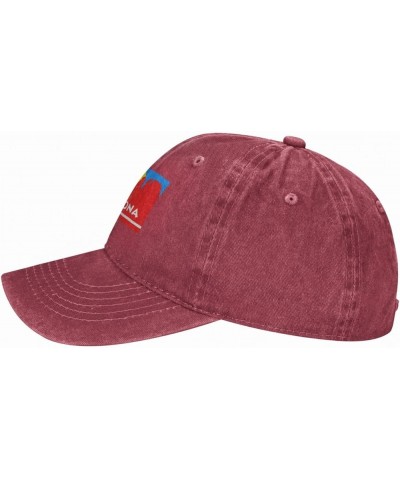 Flag of Sedona, Arizona Baseball Cap for Men Women Hats Adjustable Denim Hat Dad Hat Red $12.05 Baseball Caps