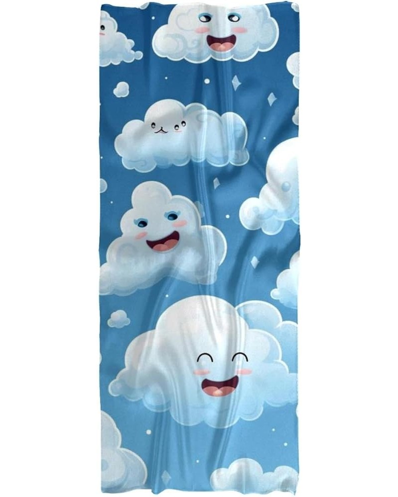 Women's Chiffon Scarf Lightweight Scarves Cartoon Cloud City Scarfs Shawl for Ladies and Girls Multicolor 3 $12.47 Scarves