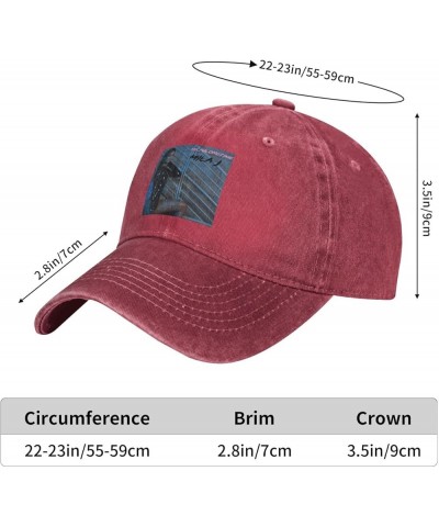 Mila Rapper J Hat Cap Adult Denim Baseball Cap Washable, Truck Cap Casual Hat Casquette Black Red $8.72 Baseball Caps