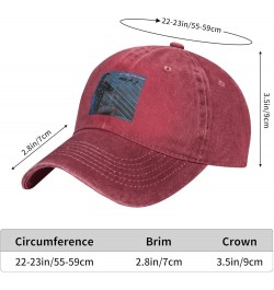 Mila Rapper J Hat Cap Adult Denim Baseball Cap Washable, Truck Cap Casual Hat Casquette Black Red $8.72 Baseball Caps